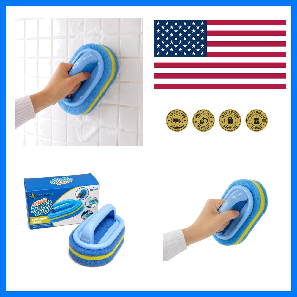 Cleaning Brush for Bathroom Kitchen Bathtub Toilet Cleaner All Purpose Shower…