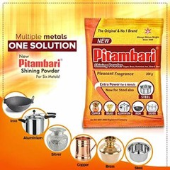 PITAMBARI Cleaning Powder for Silver Copper Brass Iron Steel Aluminium 150 GM