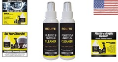 Multi-Purpose Plastic and Acrylic Cleaner Spray, 4 fl Oz, Streak-Free 2 Pack