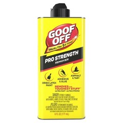 Goof Off Professional Strength Remover Latex Paint &Adhesive Remover 6oz,