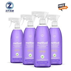 Method All-Purpose Cleaner Spray French Lavender 28oz Multi Surface (pack of 4)