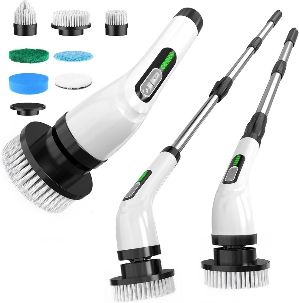 S&DElectric Spin Scrubber for Cleaning Bathroom: Cordless Power Shower Scru