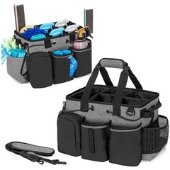 Professional Cleaning Caddy with Divider, Black