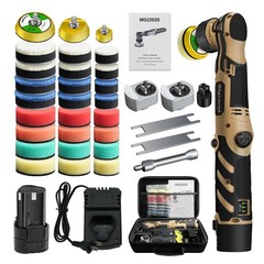 Cordless Mini Polisher,1/1.5/2Inch,DA&RO with 11 Variable Speed 2500-6000 RPM…