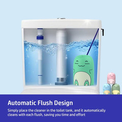 Cute Dinosaur-Shaped Toilet Bowl Cleaner Bottle, Bathroom Toilet Tank Cleaner wi