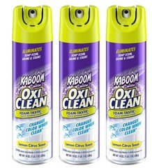 3 Pack Kaboom Foam-Tastic with OxiClean Fresh Scent Bathroom Cleaner, 19 oz.