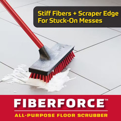 10.5 In. High Power Floor and Deck Scrub Brush with Steel Handle (2-Pack)