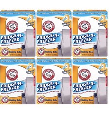 6 Packs of ARM & HAMMER Baking Soda Fridge-n-Freezer Odor Absorber, 14 oz packs