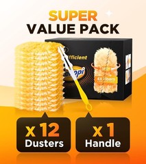 Heavy Duty Duster Refills, Unscented Disposable Dusters Kit for Cleaning Dust…
