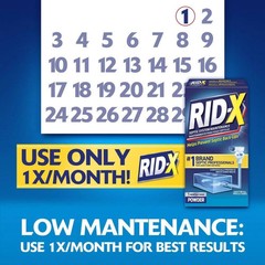 RID-X Septic Treatment, Septic Tank Treatment, 1 Month Supply Of Powder, 9.8 oz