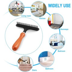 Carpet Rake for Shag Rug Grooming and Hair Removal – 4.3 Inch Width