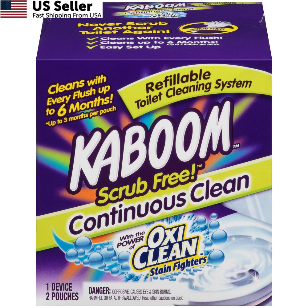 Kaboom Scrub Free! Toilet Bowl Cleaner System 1 Count (Pack of 1), Multicolor