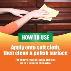 Orange Glo Wood Furniture Cleaner Polish Spray 16 oz 2-in-1 Cabinet Table Shine
