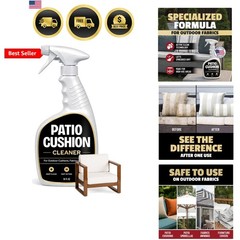 Patio Cushion Cleaner Outdoor Fabric Cleaner – Deep Cleans Dirt, Grime & Weat…