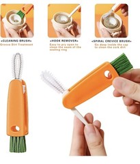 16 Pcs Multi Surface Scrub Brush Set Versatile For Kitchen Cleaning Water Bottle
