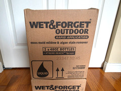 Wet & Forget Outdoor 48 Fl Oz (Pack of 4), Xtreme Reach Hose End & Refill 192 OZ