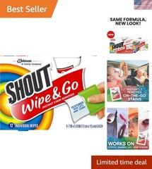 Portable Stain Removing Wipes – Dye-Free & Fragrance-Free, Perfect for Travel