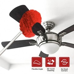 Ceiling Fan Cleaner Duster Reusable Microfiber Ceiling Fan Blade Cleaner Remo…