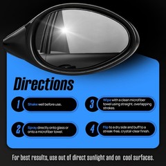 Car Glass Cleaner (16 fl oz) – Ammonia-Free Window Cleaner Spray for Interior…