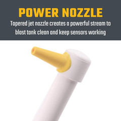 A01-0184VP Master Blaster RV Tank Cleaning Wand with Power Nozzle , White