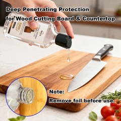 Mineral Oil – 8.5oz/250ml Food Grade Conditioner for Wood Cutting Board, Coun…