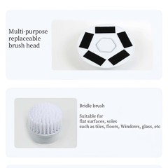 Electric Spin Scrubber, Cordless Cleaning Brush Scrubber for Home&Car Black