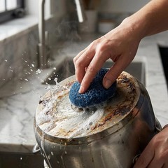 Powerful Steel Wool Soap Pads (10 Count) for Grease & Rust Removal, Reusable