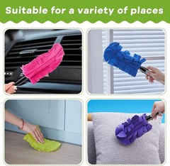 40-Pc Reusable Fleece Duster Refills – Dark Color