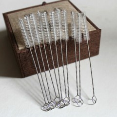 50Pcs/Set Nylon Straw Brush Cleaner Bottle Tube Pipe Small Long Tobacco Cleaning