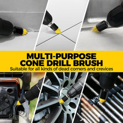 6Pack Drill Brush Power Scrubber Cleaning Brush Extended Long Attachment Set All
