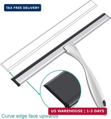 Standard Shower Glass Doors Squeegee Replacement Silicone Rubber Blade 10 inch 2