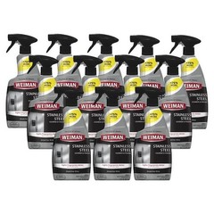 Weiman 22 oz. Stainless Steel Cleaner and Polish Spray (12-Pack)