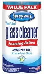 Sprayway Glass Cleaner Foaming Aerosol Spray, 19oz, Pack 19 Ounce (Pack of 2)