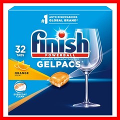 Gelpacs Dishwasher Detergent, Orange Scent, 32 Count