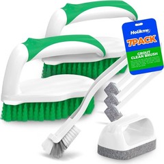 7 Pack Cleaning Brush Scrub Brush Kitchen Brush for Floor,Green | Deep Cleani…