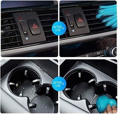 Car Cleaning Gel Putty Vent Dust Remover Reusable Interior Detail Tool Blue