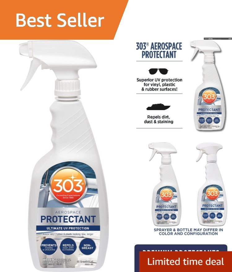 UV-Protectant Spray for Boats & Marine Surfaces – Dust & Stain Repellent – 32 oz