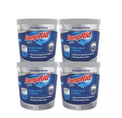DampRid Moisture Absorber Odor Remover Fragrance Free 10.5 OZ 4 PACK