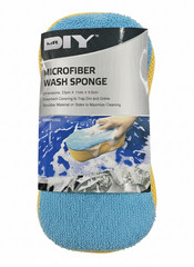 MR.DIY Microfiber Wash Sponge – Dual-Sided Cleaning Tool – 23cm x 11cm x 6.5cm