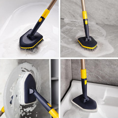 Tub Tile Scrubber Brush 2 in 1 Cleaning Brush 58.2 Inch Adjustable Telescopic Po