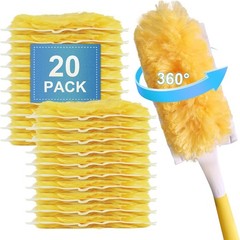 20 Pack Heavy Duty Duster Refills for Swiffer, Multi-Surface 360° Disposable