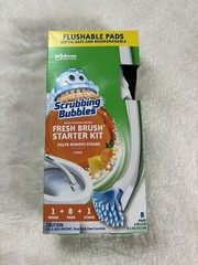 Scrubbing Bubbles Fresh Brush Toilet Bowl Cleaning System Starter Kit NEW