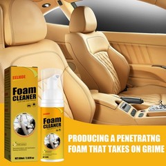 Leather Seat Foam Cleaner – Multi Purpose Foam Head Car Interior Care 🧼