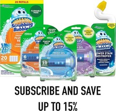 Fresh Gel Toilet Bowl Cleaning Stamps: 24 Gel Discs for Rainshower Freshness