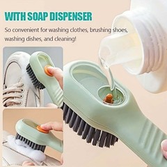 Functional Flexible Stable Quick-Install Press Type Liquid-Dispensing Shoe Brush