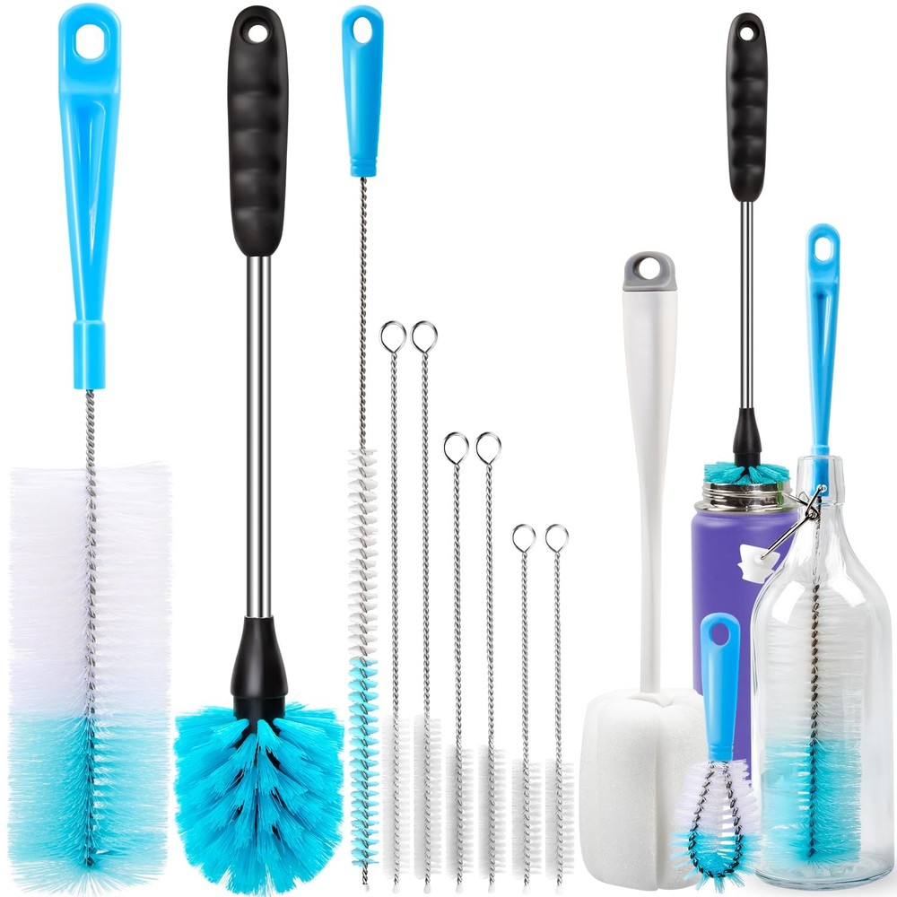 Holikme Bottle Brush Tube Cleaning Lab Set with Long Handle, Cup Cleaner for …