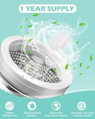Washing Machine Cleaning Tablets Ultra 40% Stronger for Pet Owners 24 Pack
