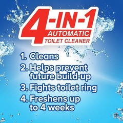 4-in-1 Toilet Care Cleaner – Sapphire Waters Scent, Lasts 4 Weeks – 1.76 Fl Oz