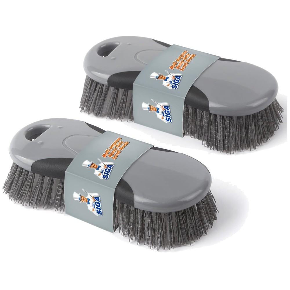 Dual Pack Heavy Duty Scrub Brush Set