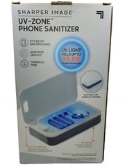 NEW Sharper Image – UV-Zone Phone Sanitizer & Charger Germ Bacteria Disinfect